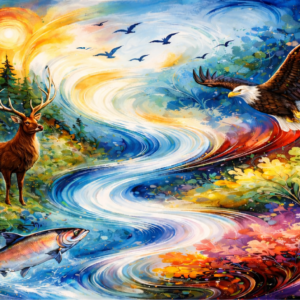 "Nature's Harmony" - Abstract Realism Painting