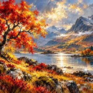 "Highland Ember" a Realism Art Painting